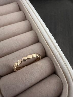 Mejuri 14k Yellow Gold Dot Ring